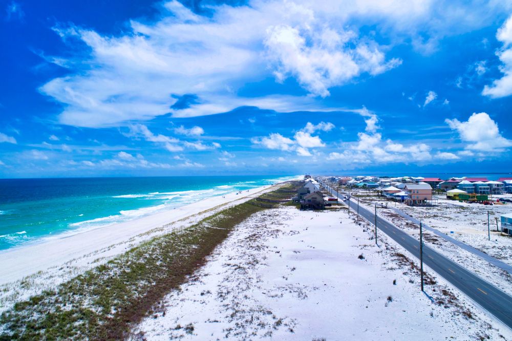 Shoreline of Navarre Beach