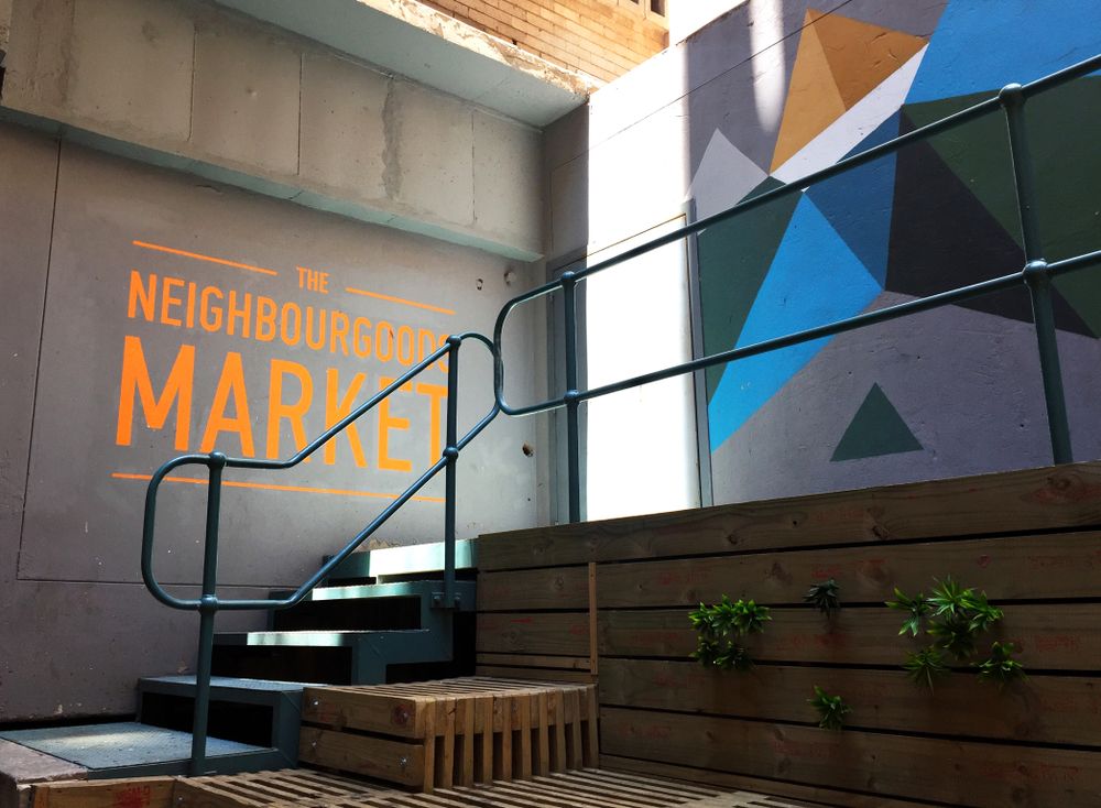 Small staircase at Neighbourgoods Market