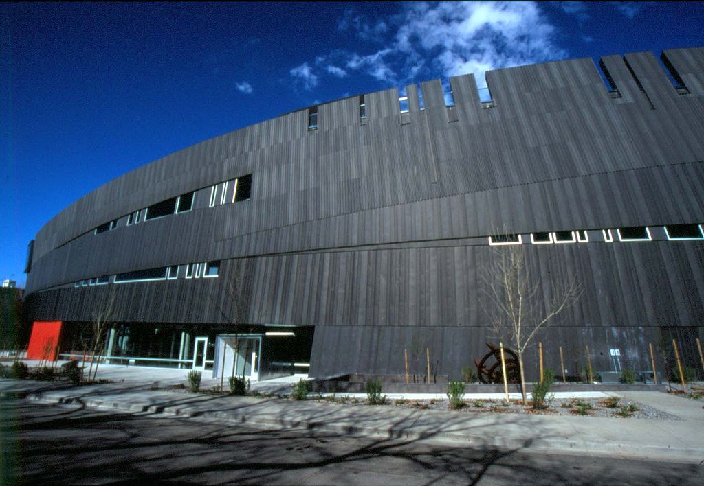 Black exterior of Nevada Museum of Art