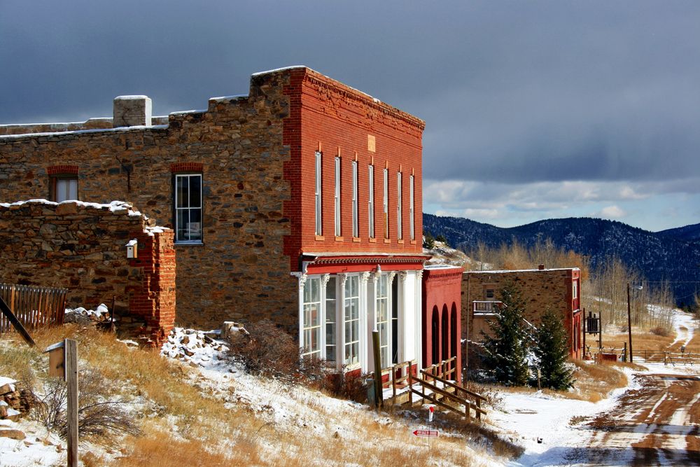 Main street of Nevadaville, Colorado