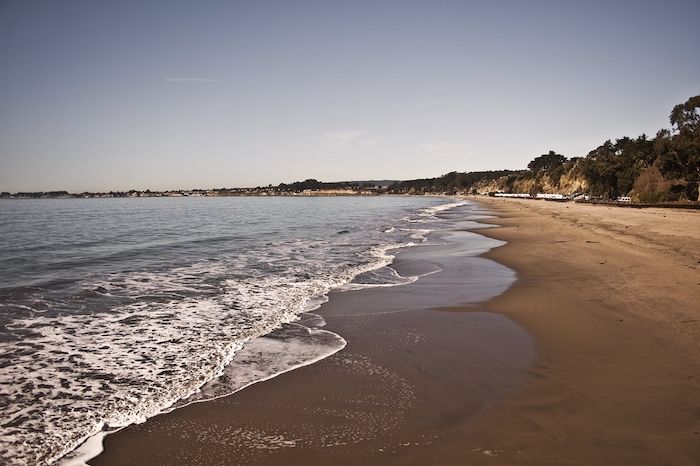 The waters of New Brighton State Beach