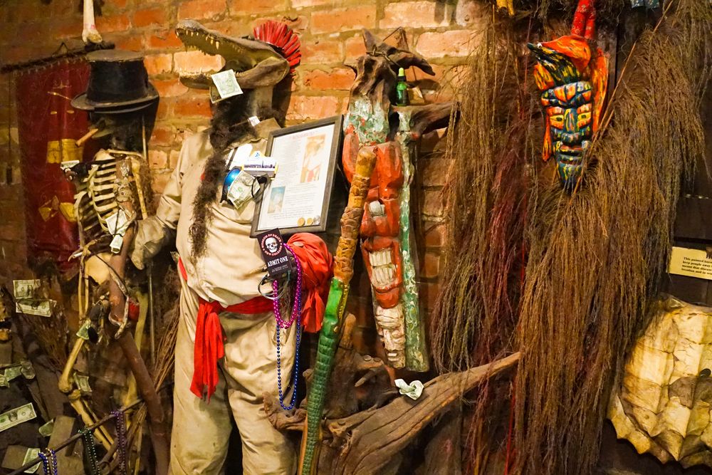 Exhibit in the New Orleans Historic Voodoo Museum