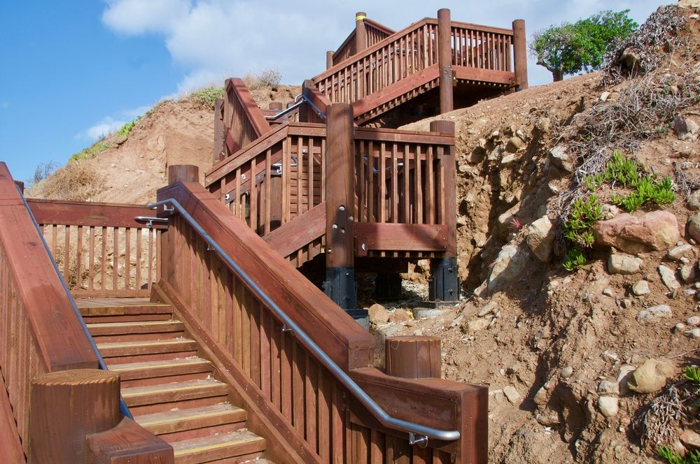 Stairways at Nicholas Canyon Beach