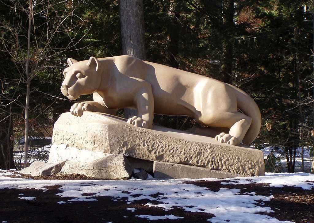 Daytime view of the Nittany Lion Shrine