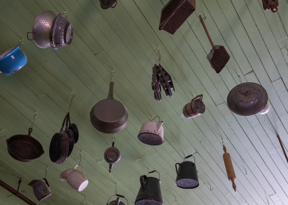 Pots and pans at North Bloomfield, California