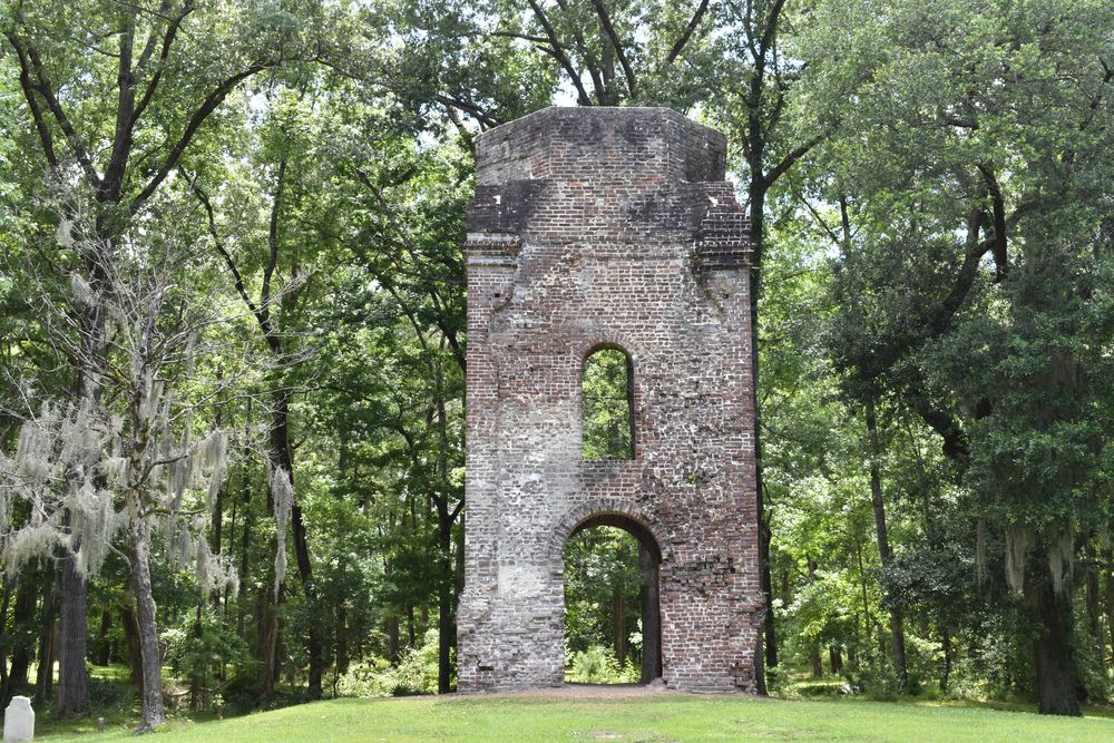 Ruins of Colonial Dorchester State Historic Site's bell tower