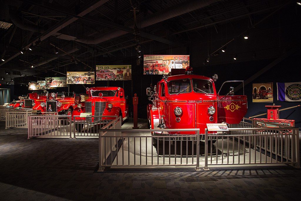 Firetrucks exhibit in North Charleston Fire Museum
