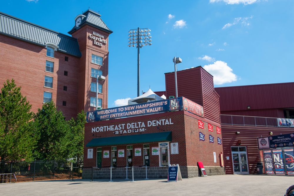 Entrance of Northeast Delta Dental Stadium