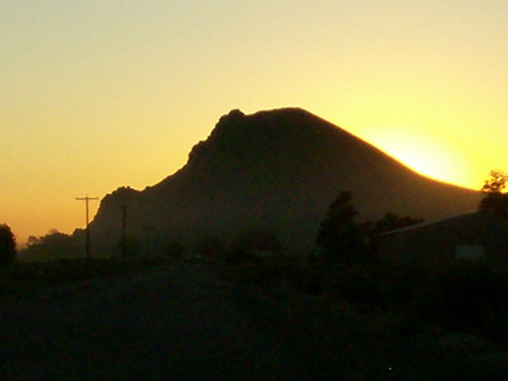 Sunset over Malheur Butte