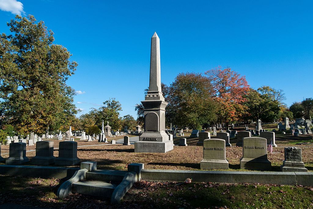 View of Oak Grove Cemetery