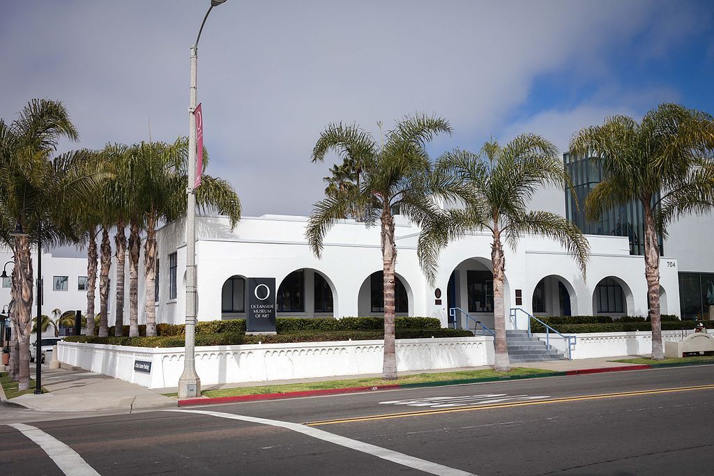 Distant view of Oceanside Museum of Art