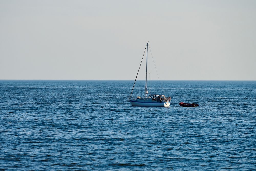 A boat sailing in Oceanside