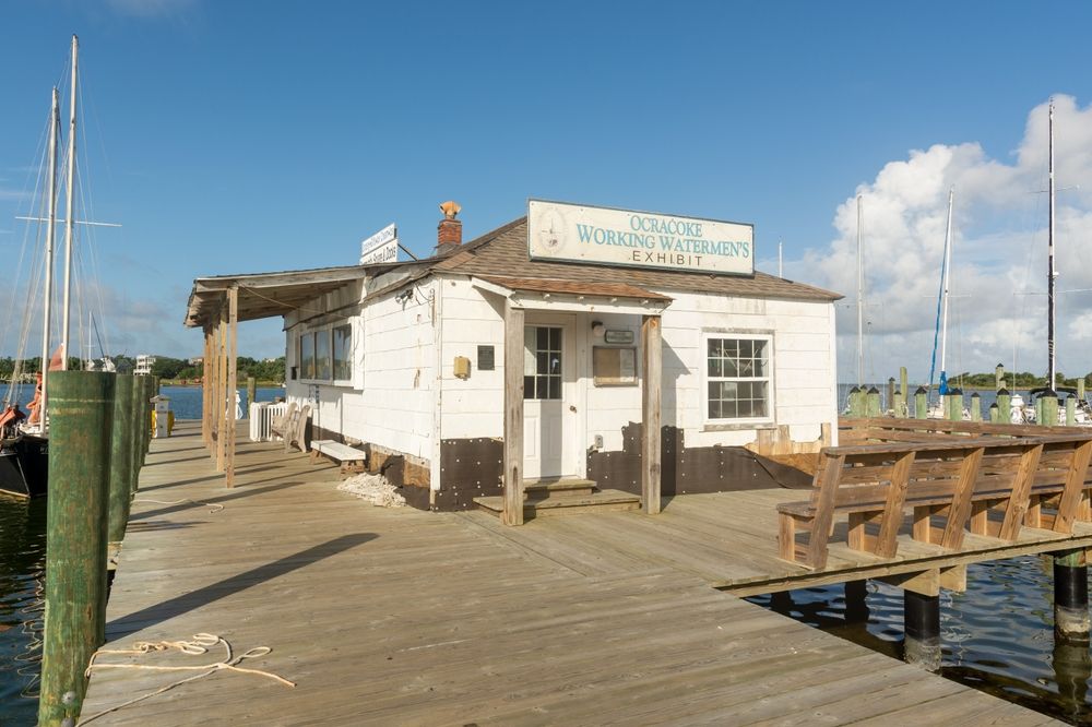Entrance to Ocracoke Working Waterman's Exhibit