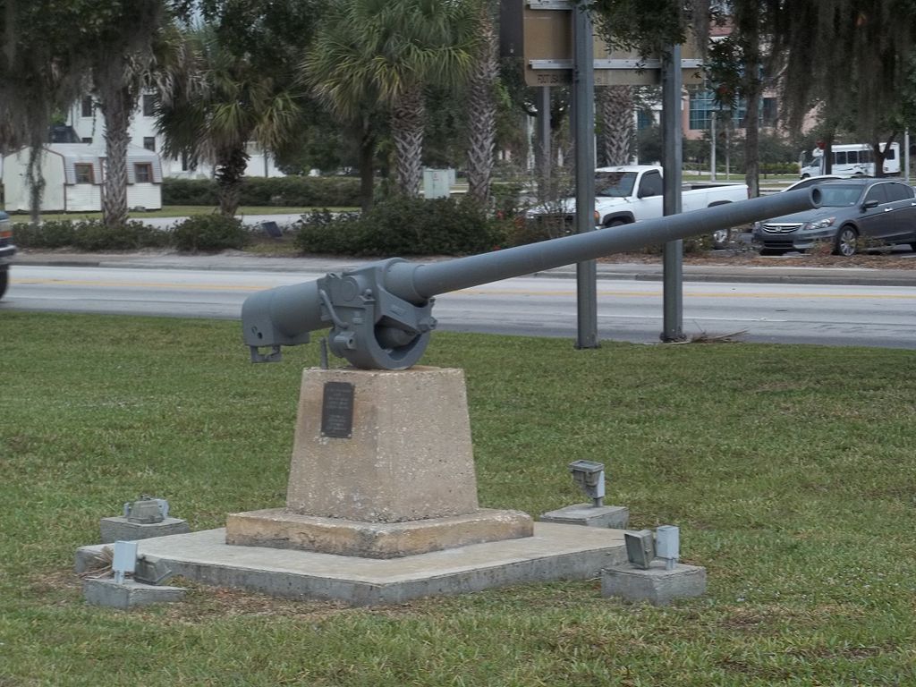 A gun display at flagler park.