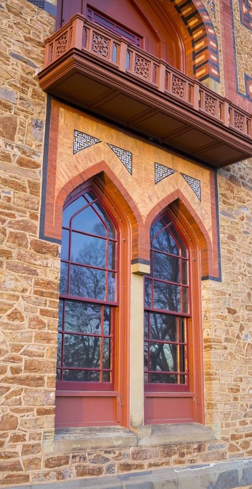 Closeup of the architecture of Olana State Historic Site