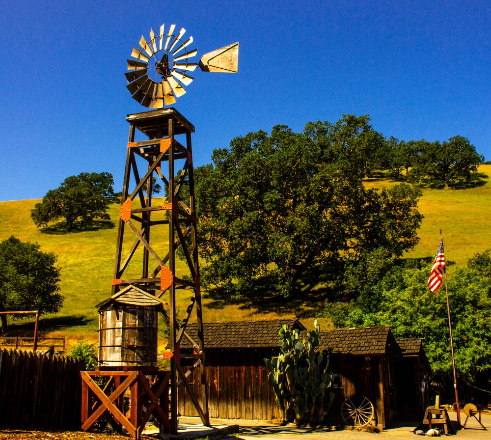A windmill at Old Borges Ranch
