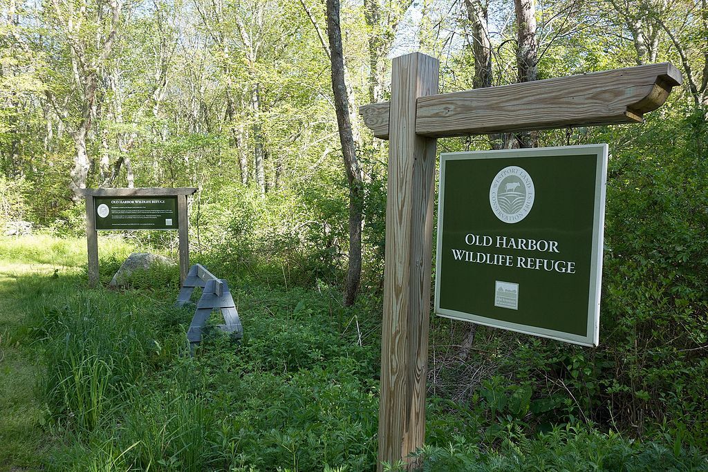 Signage of Old Harbor Wildlife Refuge
