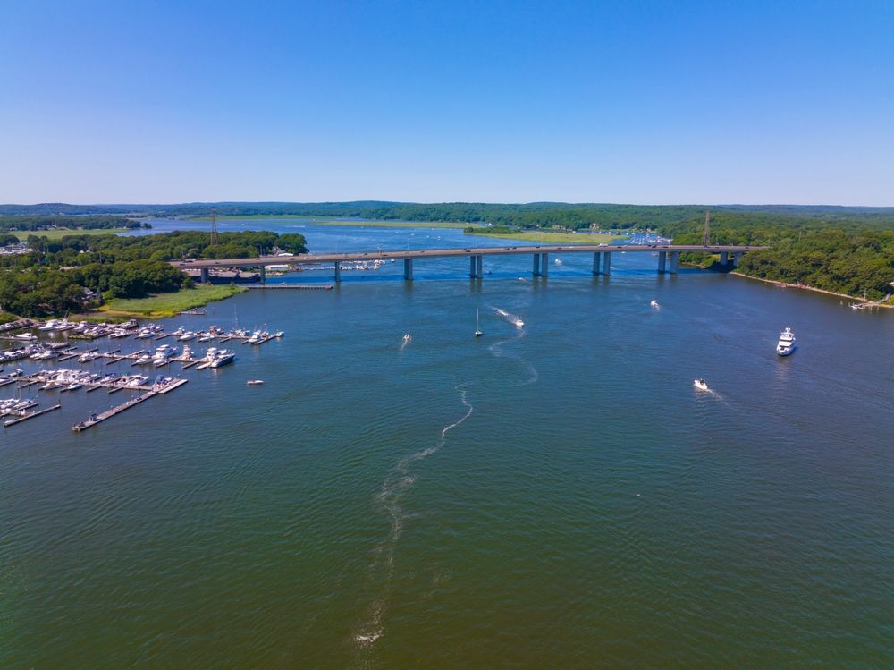 View of the Old Lyme Bridge