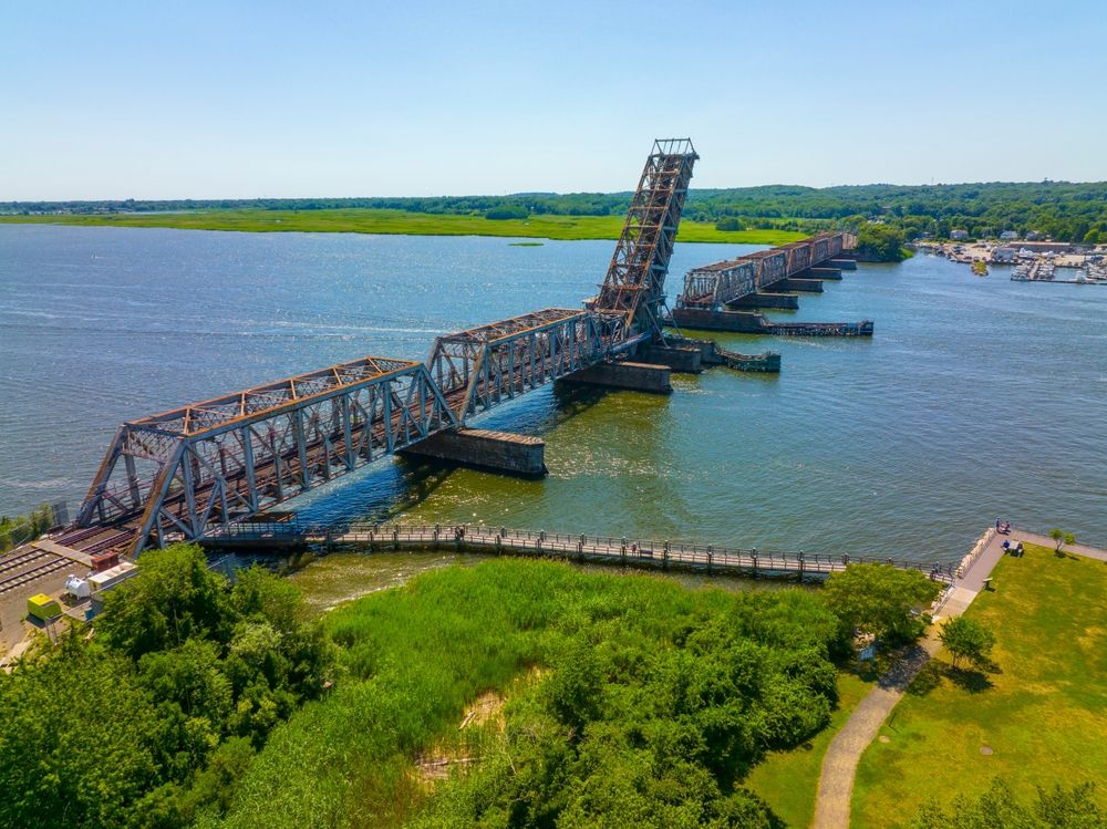 View of the Old Lyme Bridge