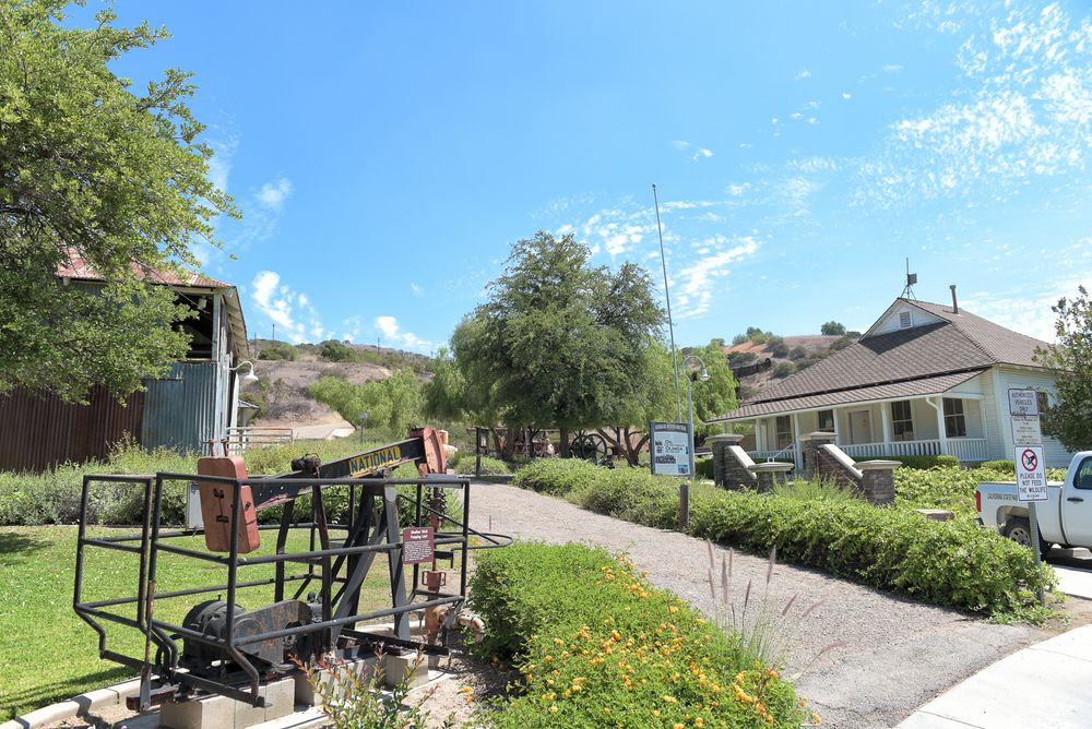 The grounds of Olinda Oil Museum and Trail