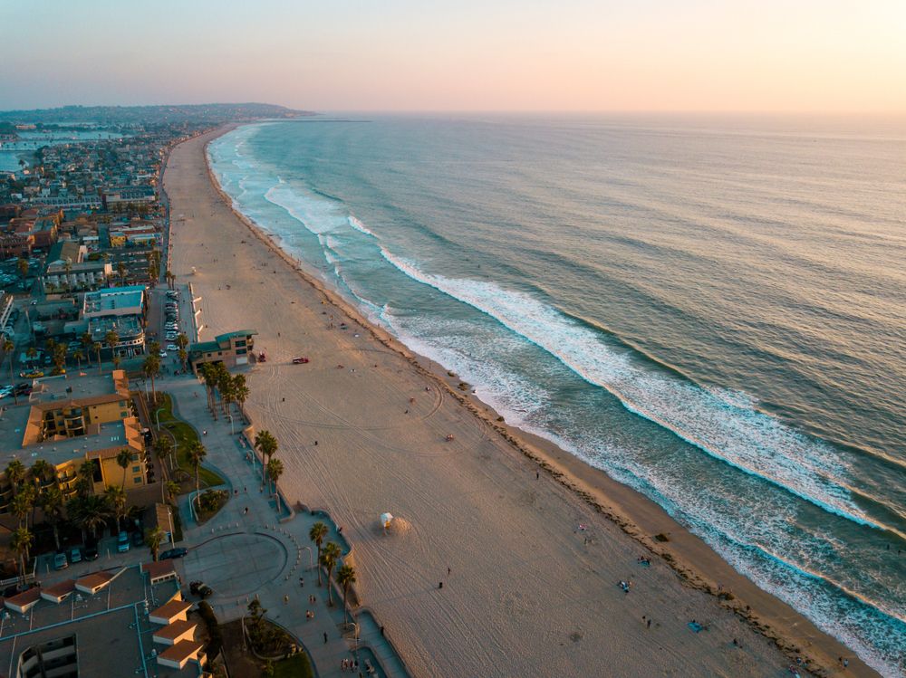 Shoreline of Pacific Beach