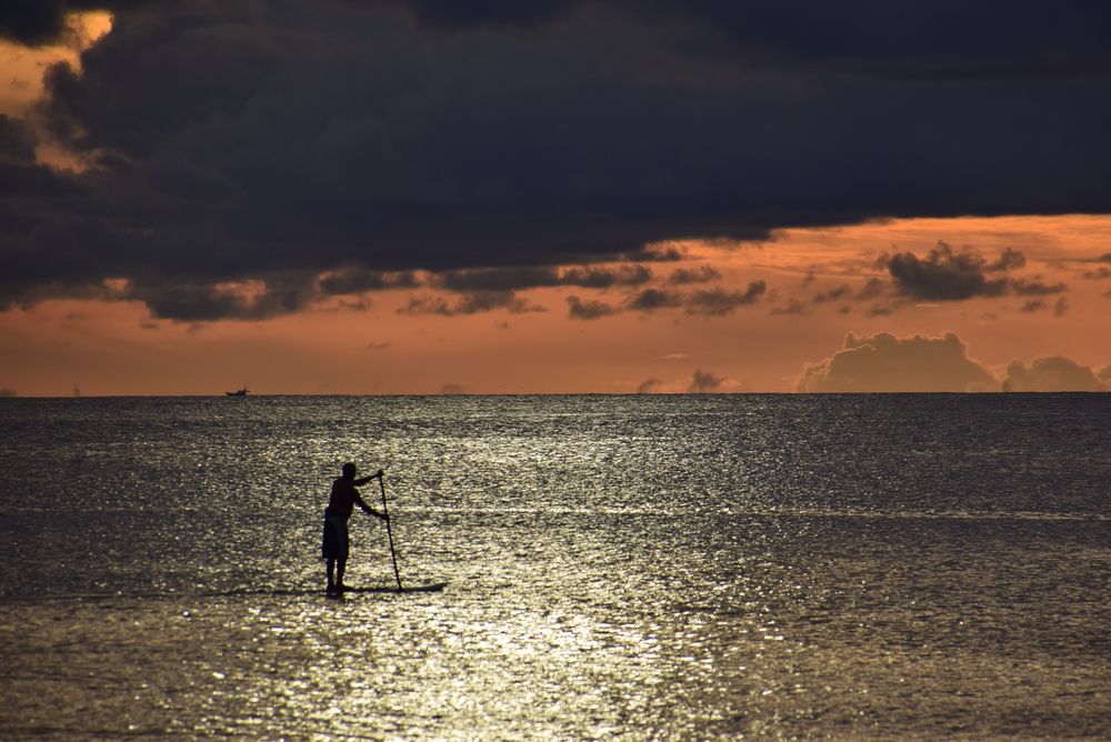 Paddle boarding in Guam
