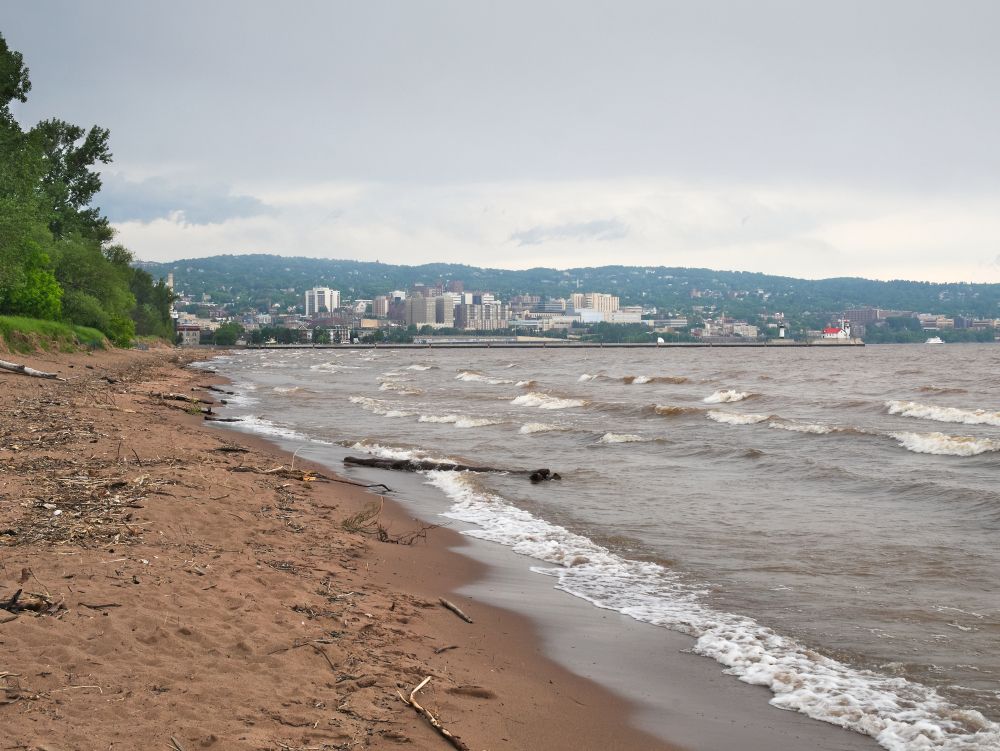 Daytime view of Park Point Beach