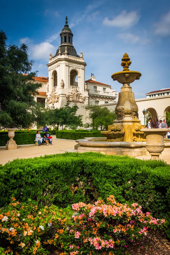 Fountain at Pasadena City Hall