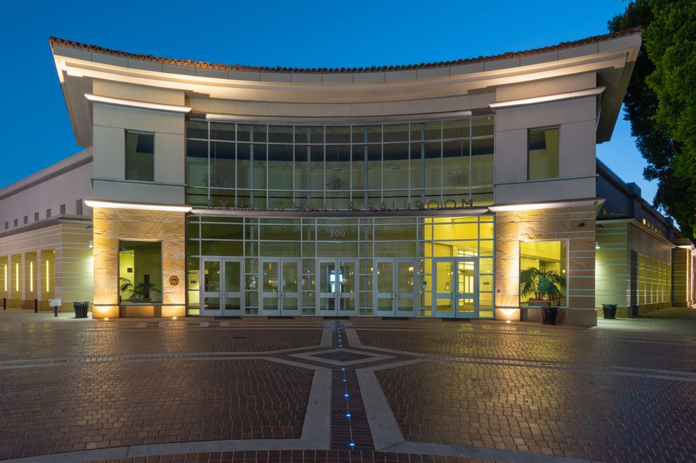 Close up of a Ballroom at Pasadena Convention Center