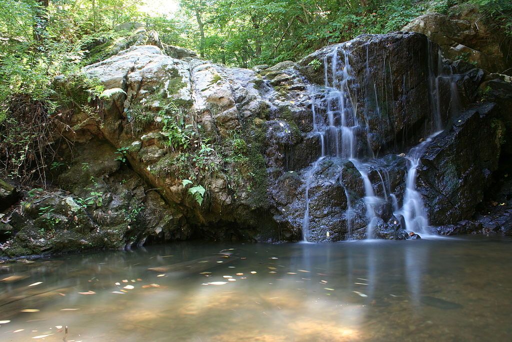 Scenic view of a small fall at Patapsco Valley State Park