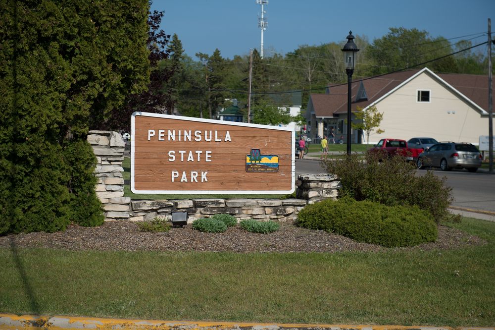 Signboard of Peninsula State Park
