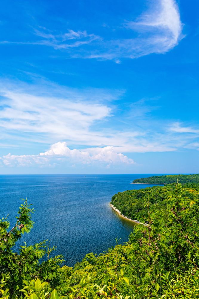 Spectacular view from Peninsula State Park