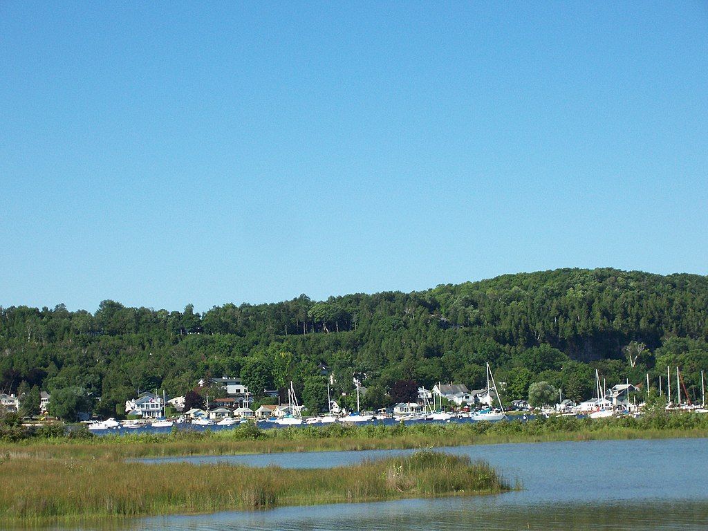 View of marina from Peninsula State Park