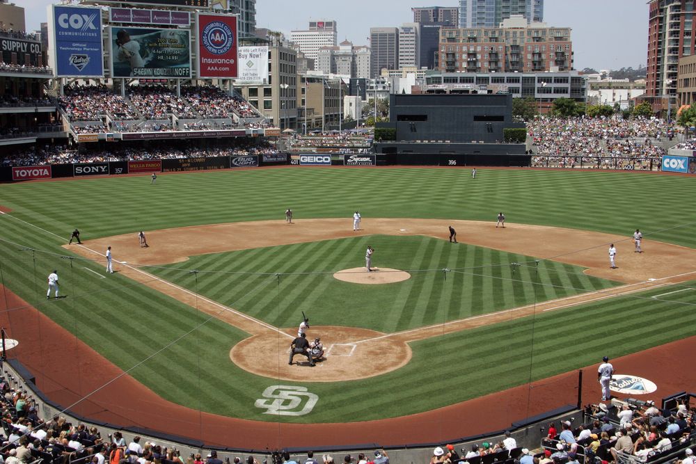 Baseball game at Petco Park