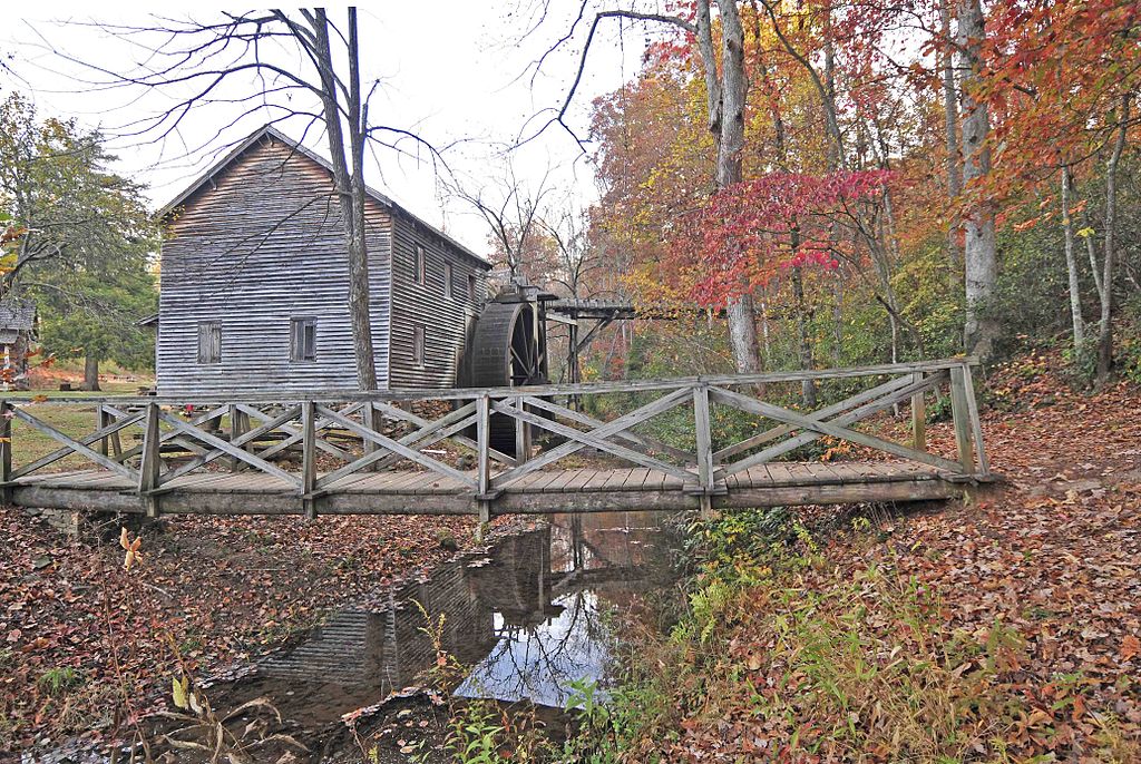 A short footbridge at Hagood Mill: Historic Site