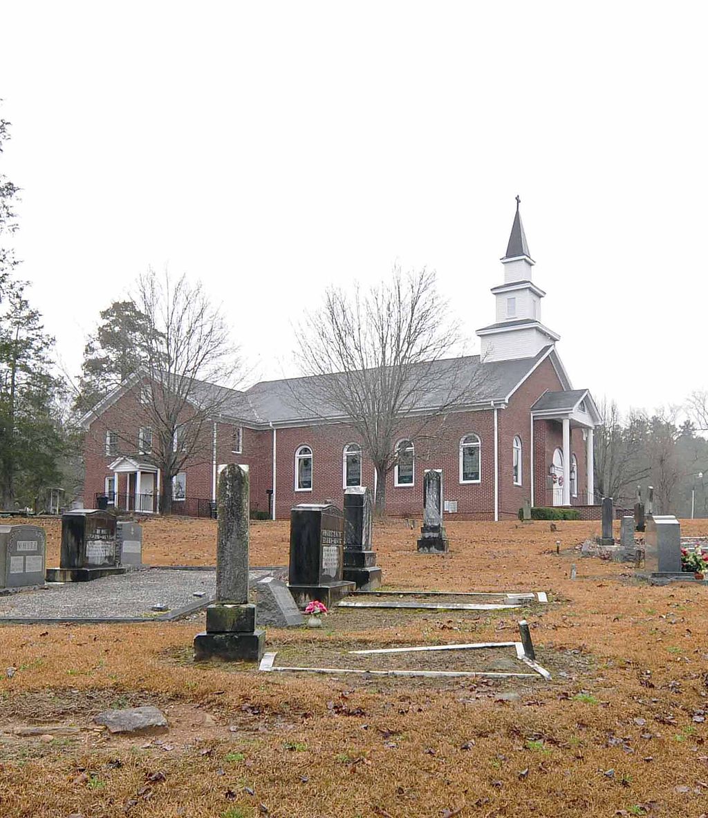 Exterior of Oolenoy Baptist Church Cemetery