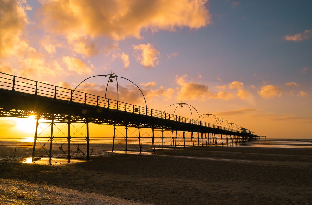 Sunset on Southport pier