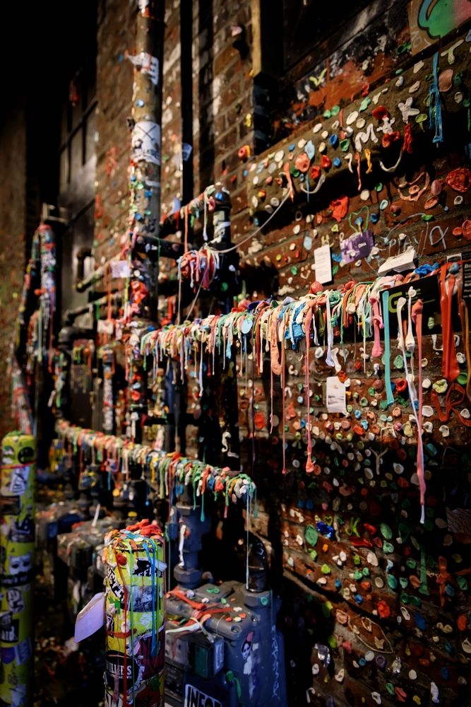 Gum wall at Pike Place Market
