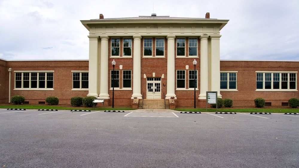 Exterior of Plains High School