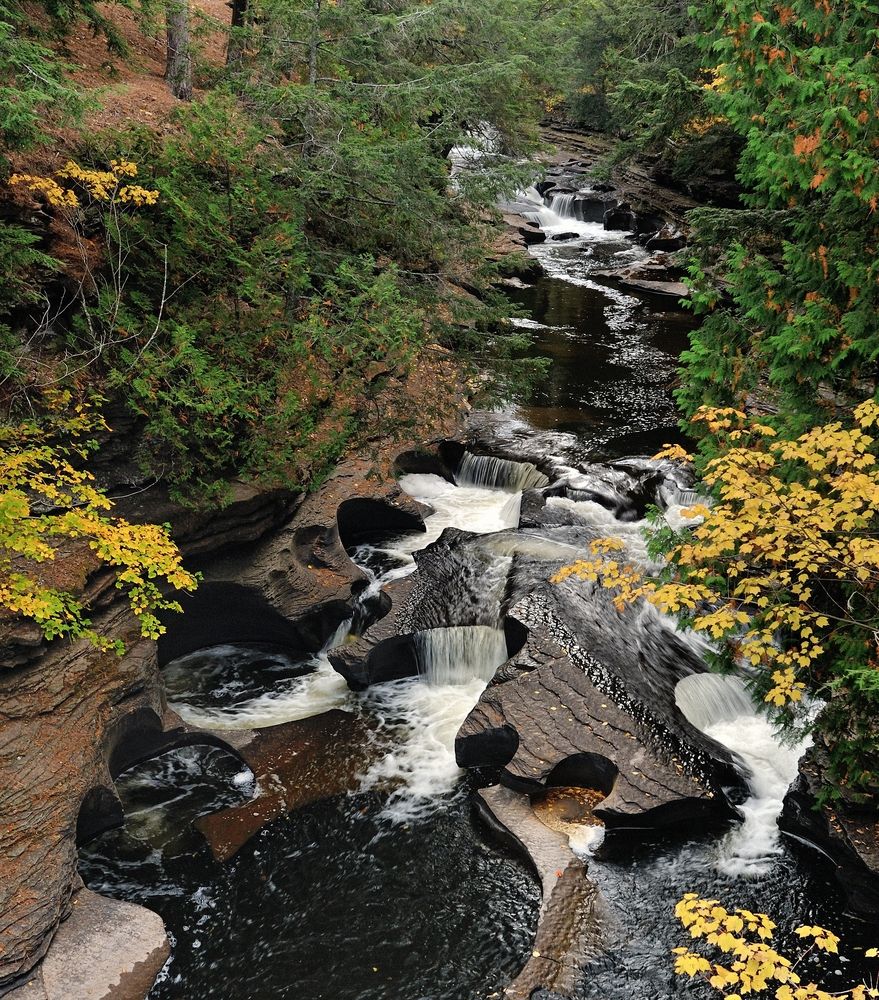 River flowing through Porcupine Mountains Wilderness State Park
