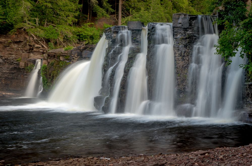 Manabezho Falls at Porcupine Mountains Wilderness State Park