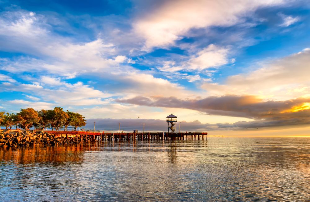 The waters of Port Angeles Harbour