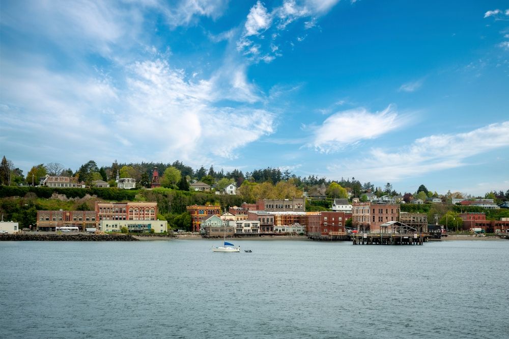 Far view of Port Townsend, Washington