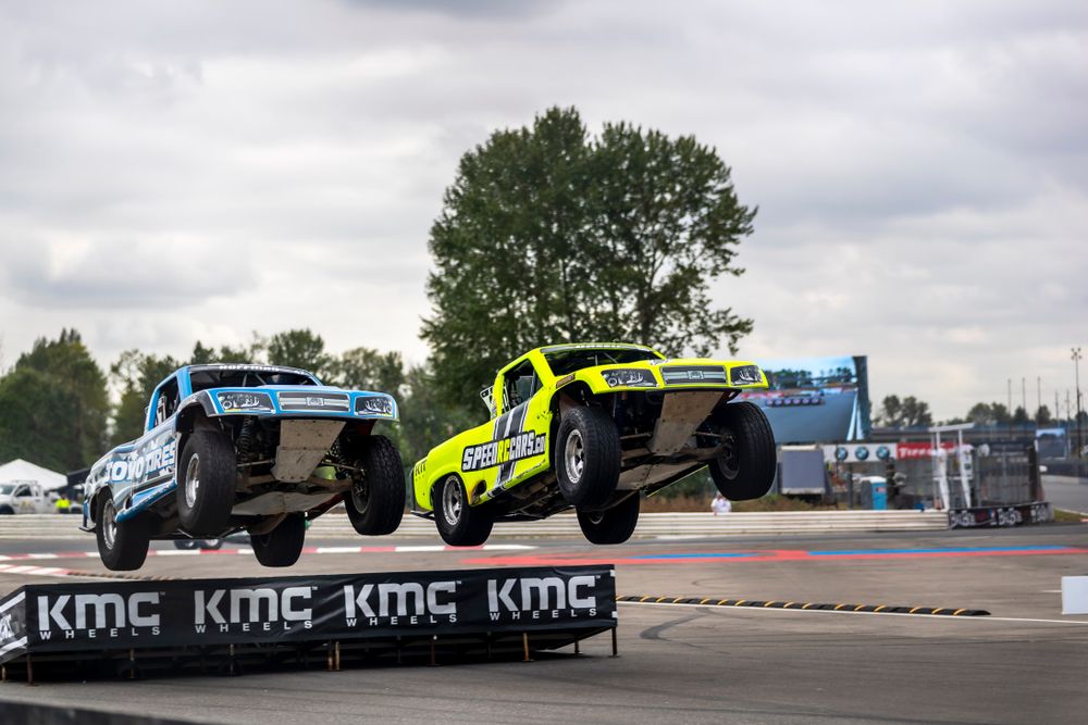 Truck race at Portland International Raceway