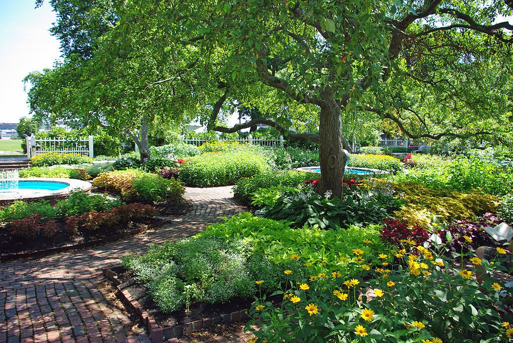 Beautiful garden at Prescott Park