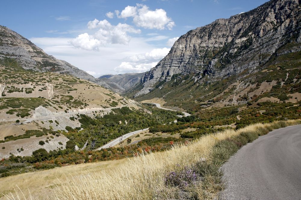 Daytime view of Provo Canyon