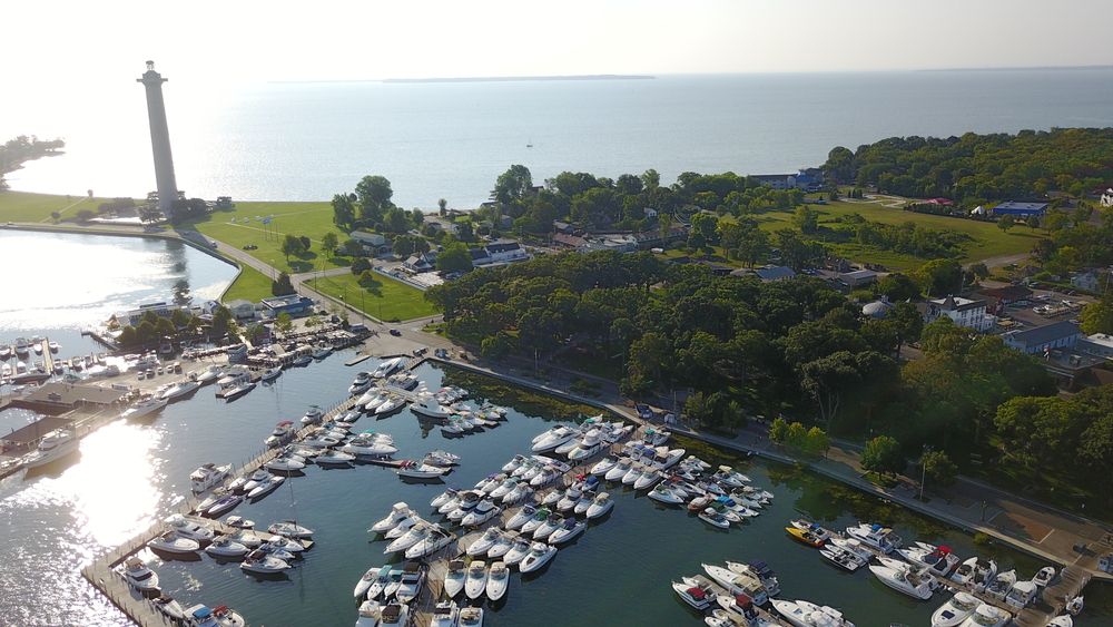 Aerial view of Ferry at Put-in-Bay