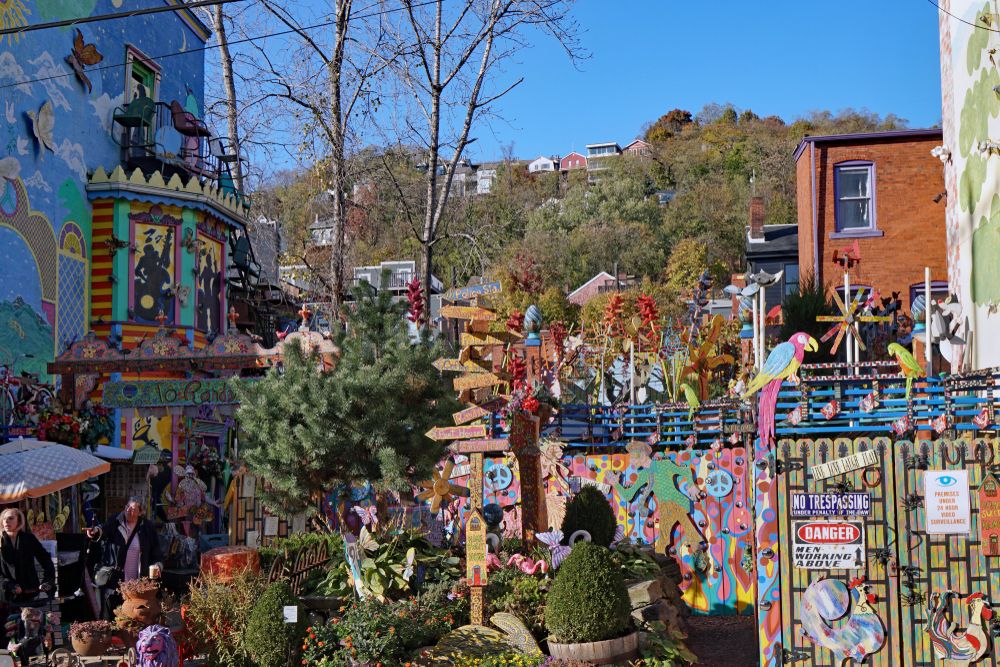 View of the colorful Randyland