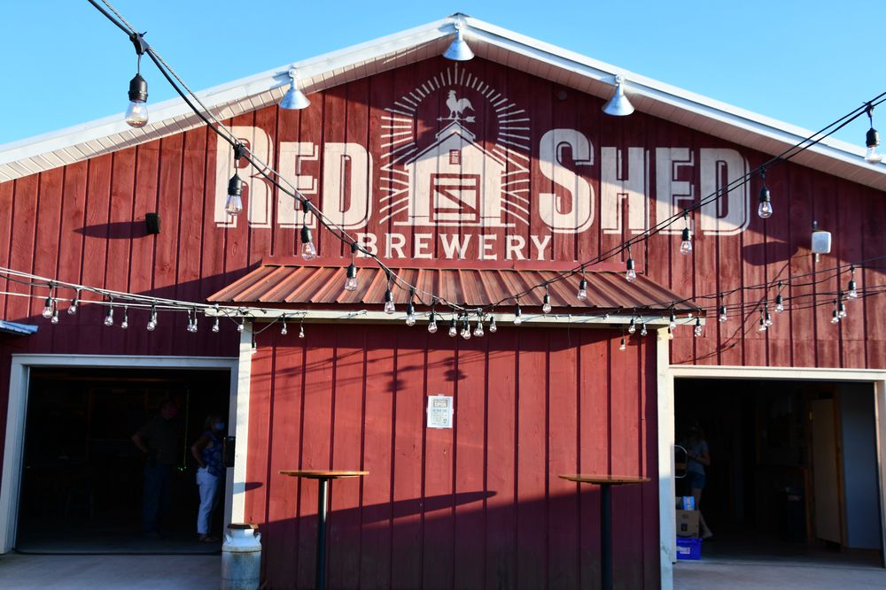 Exterior view of Red Shed Brewery