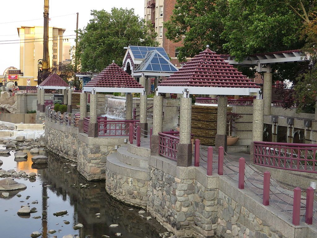 Stoned path at Reno's Riverwalk